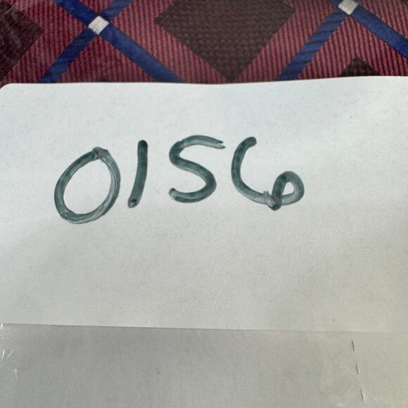 Perry‎ Ellis Portfolio Mens Necktie Hendry Grid Maroon Office Professional New - Picture 9 of 11